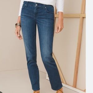CHICOS So Slimming Hi Rise Girlfriend Slim Leg Ankle Jeans Size 14